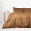 Dvipusis premium satino patalynės komplektas Cambridge brown