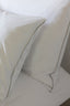 Vienpusis premium minkštinto satino patalynės komplektas Happy satin White - Grey NAUJIENA!