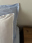 Vienspalvis patalynės  komplektas su kontrastiniu krašteliu Loft white/blue